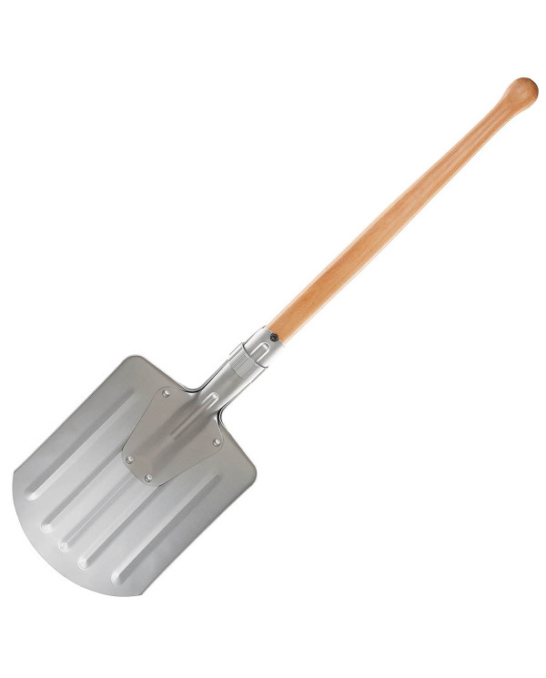 NO Snow Shovel, dismountable, aluminium/wood