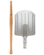 NO Snow Shovel, dismountable, aluminium/wood