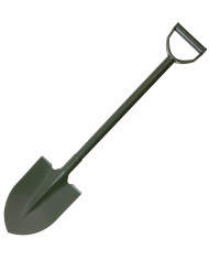Shovel, "Type I", OD green, D-handle, steel