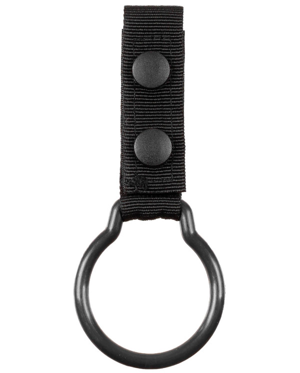 Flashlight Holder, with ring, black