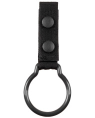 Flashlight Holder, with ring, black