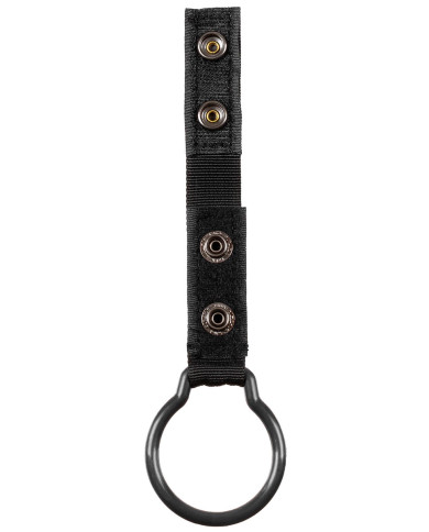 Flashlight Holder, with ring, black