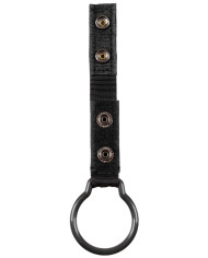 Flashlight Holder, with ring, black