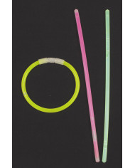 Glow Stick, necklace, thin, var. colours, 65 sticks/roll