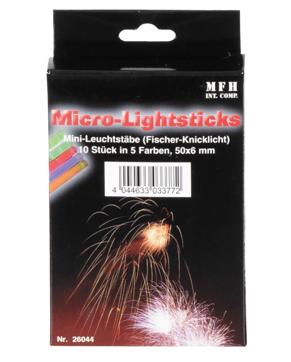 Glow Stick, mini, 10 sticks/pack
