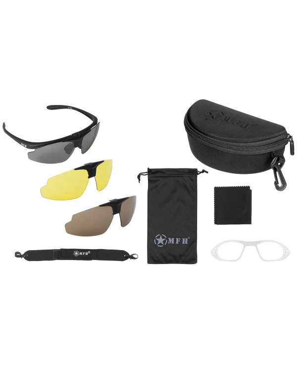Sports Glasses, "Hawk", black