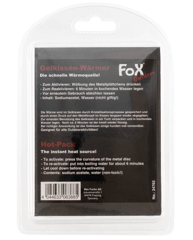 Hot Pack, reactivable, transparent