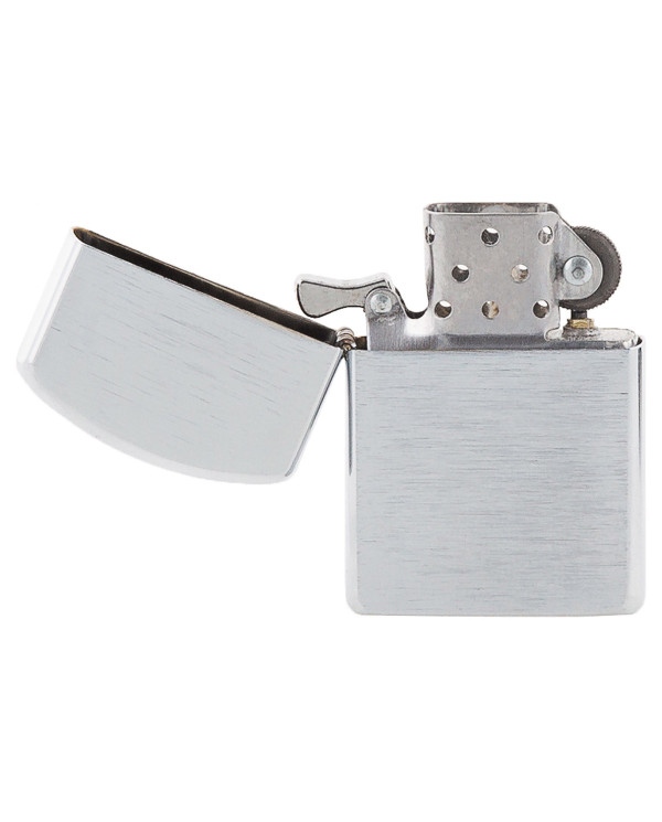 Windproof Lighter, chrome brushed, unfilled