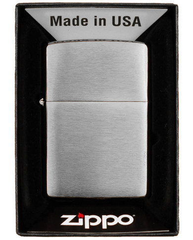 Windproof Lighter, Zippo, "Chrome Brushed", unfilled