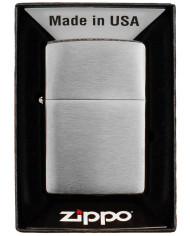 Windproof Lighter, Zippo, "Chrome Brushed", unfilled