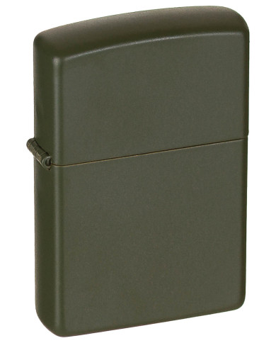 Windproof Lighter, Zippo, "Green Matte", unfilled