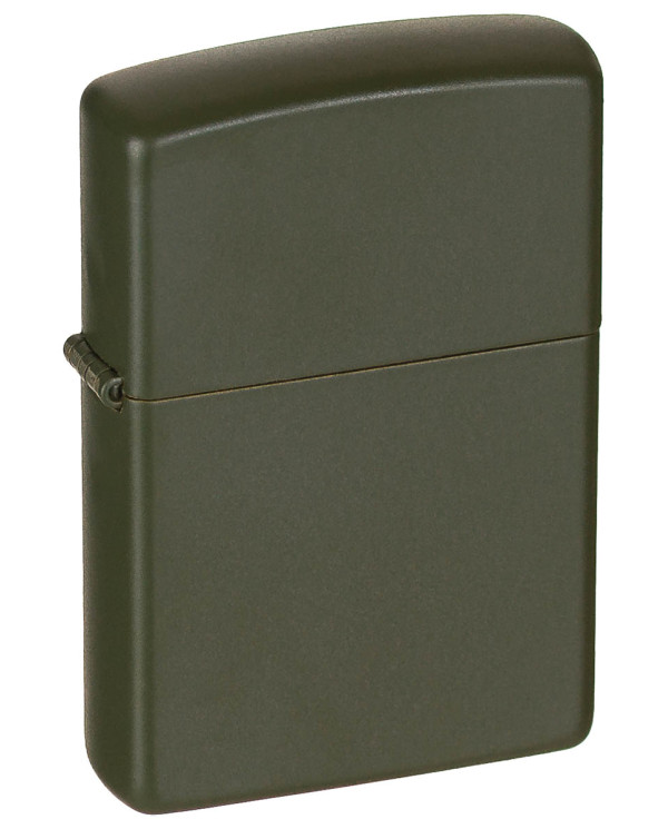 Windproof Lighter, Zippo, "Green Matte", unfilled