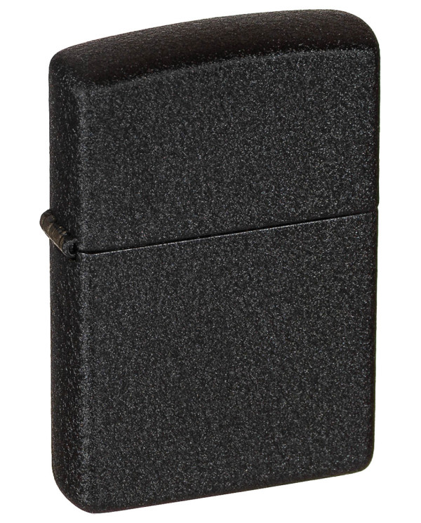 Windproof Lighter, Zippo, "Black Crackle", unfilled