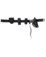 Nylon Belt, "Security", black, 8-part, PP inlay