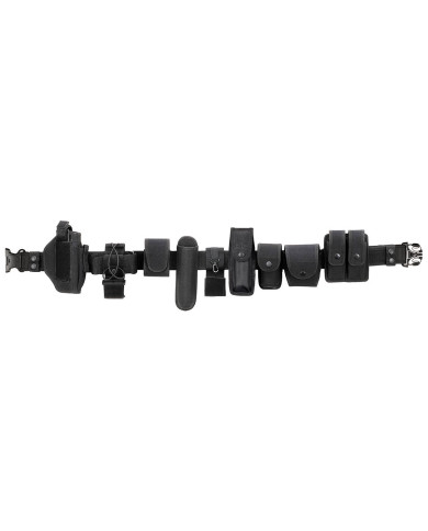 Nylon Belt, "Security", black, 12-part, PP inlay