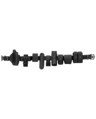Nylon Belt, "Security", black, 12-part, PP inlay