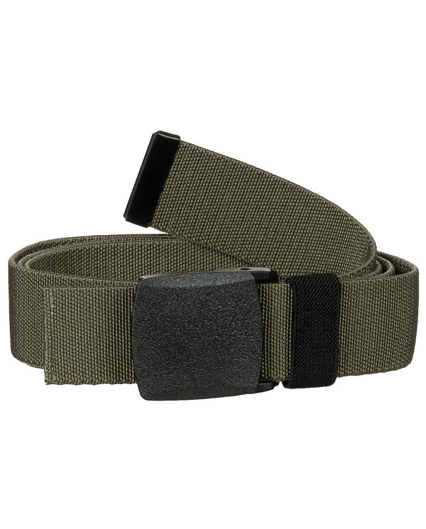 Web Belt, "Tactical Elastic", OD green, ca. 3.7 cm