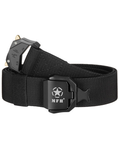 Web Belt, "Quick Release", black, ca. 3.7 cm