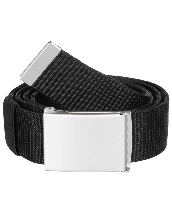 Web Belt, with inner compartment, black, ca. 4 cm