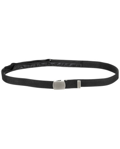 Web Belt, w. money compartment, black, ca. 3.2 cm