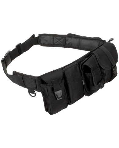 Waist Belt, 6 pockets, ca. 5.5 cm, black