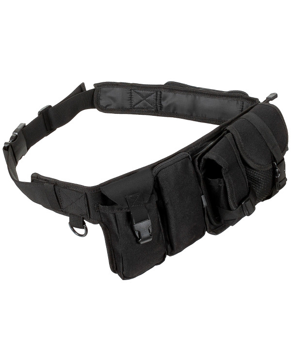 Waist Belt, 6 pockets, ca. 5.5 cm, black