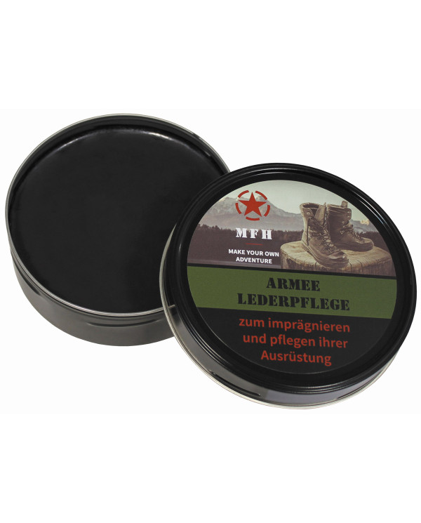 Shoe Polish, "Army", black, 150 ml can