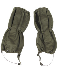Gaiters, OD green,  with zip, steel wire