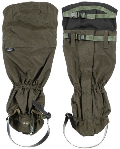 Gaiters, "Overknee", OD green,  with zip