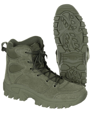 Boots, "Commando", OD green, ankle-high