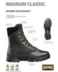 Combat Boots, "MAGNUM",  Classic, black