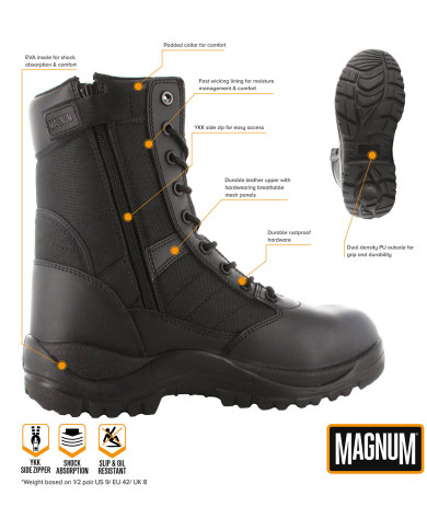 Combat Boots, "MAGNUM",  Centurion 8.0 SZ, black