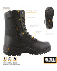Combat Boots, "MAGNUM",  Centurion 8.0 SZ, black