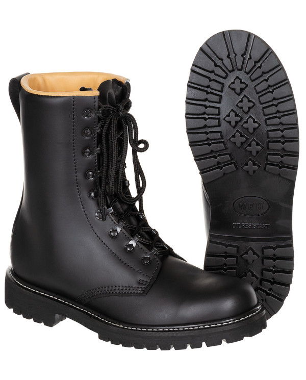 Combat Boots, full-grain leather, high-quality version, black
