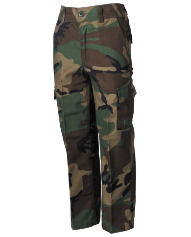 US BDU Pants for Kids, woodland