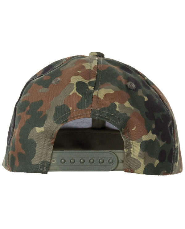 Kids BB Cap, with visor, size-adjustable, flecktarn