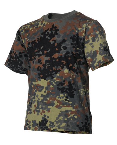 Kids T-Shirt, flecktarn, short-sleeved, 170 g/mý