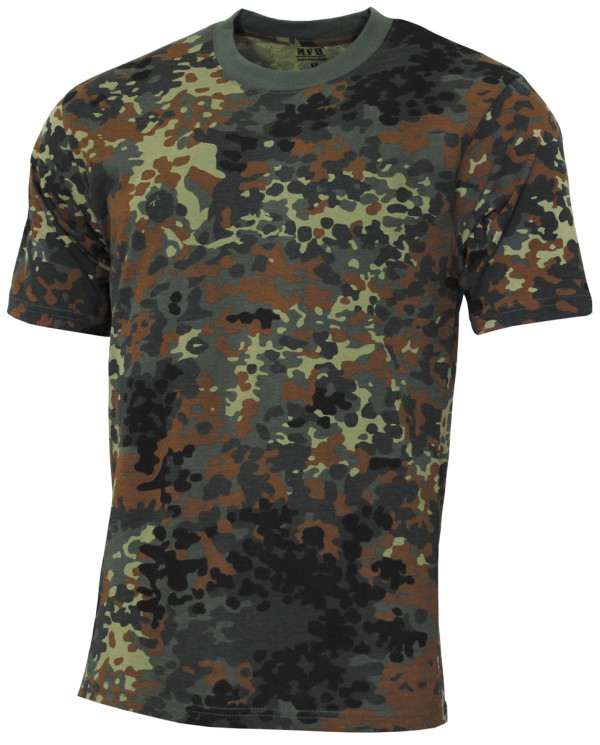 Kids T-Shirt, "Basic", flecktarn, 140-145 g/mý