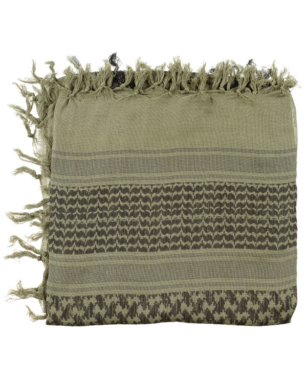 Scarf, "Shemagh",  supersoft, OD green-black