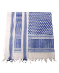 Scarf, "Shemagh",  blue-white