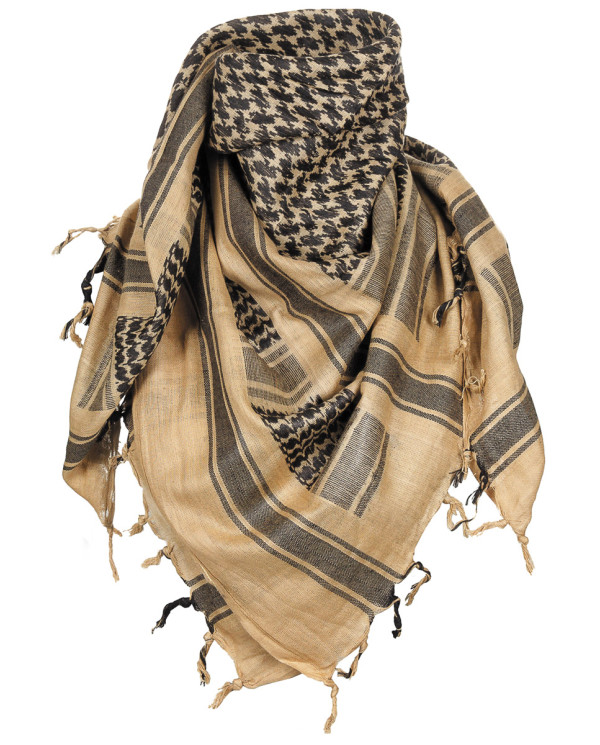 Scarf, "Shemagh",  sand-black