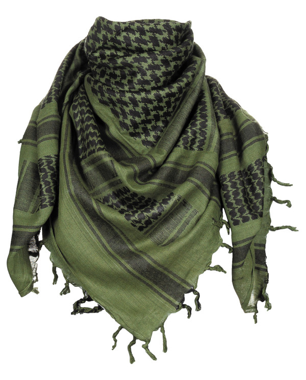 Scarf, "Shemagh",  OD green-black