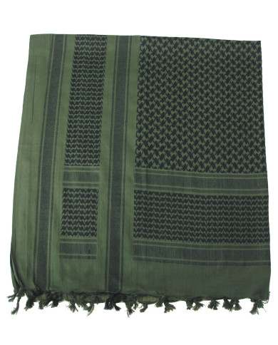 Scarf, "Shemagh",  OD green-black