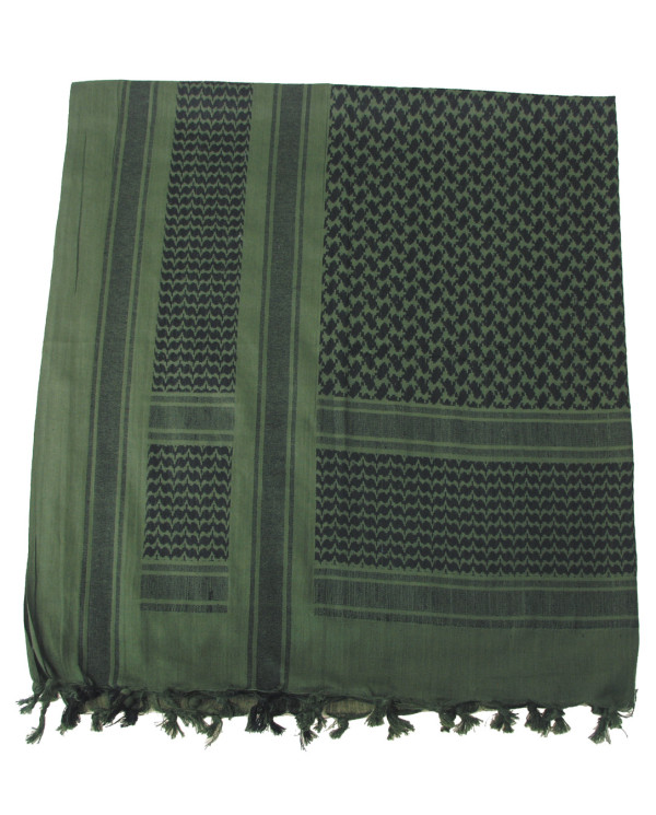 Scarf, "Shemagh",  OD green-black