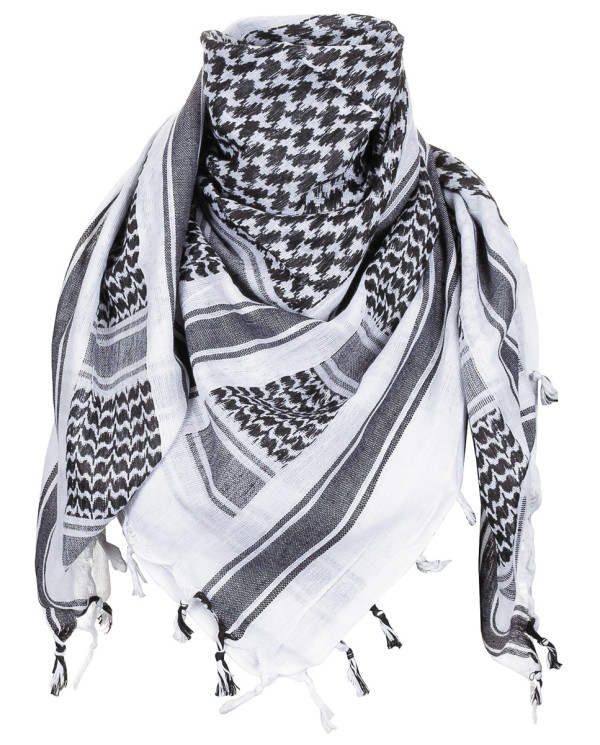 Scarf, "Shemagh",  black-white