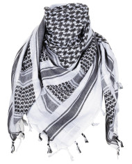 Scarf, "Shemagh",  black-white