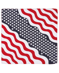 Bandana, stars and stripes,  ca. 55 x 55 cm, Cotton