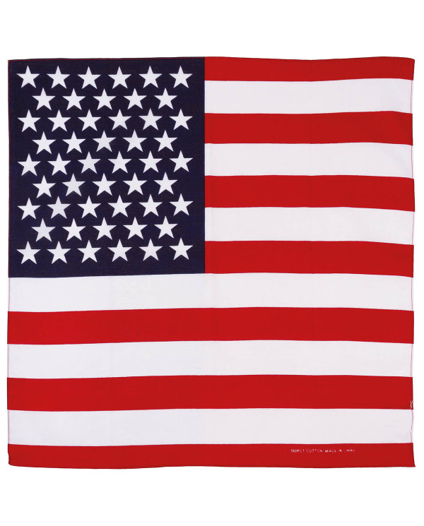Bandana, US flag, ca. 55 x 55 cm, Cotton