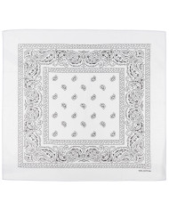 Bandana, white-black, ca. 55 x 55 cm, Cotton