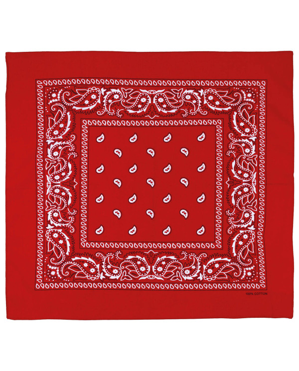 Bandana, red-white, ca. 55 x 55 cm, Cotton